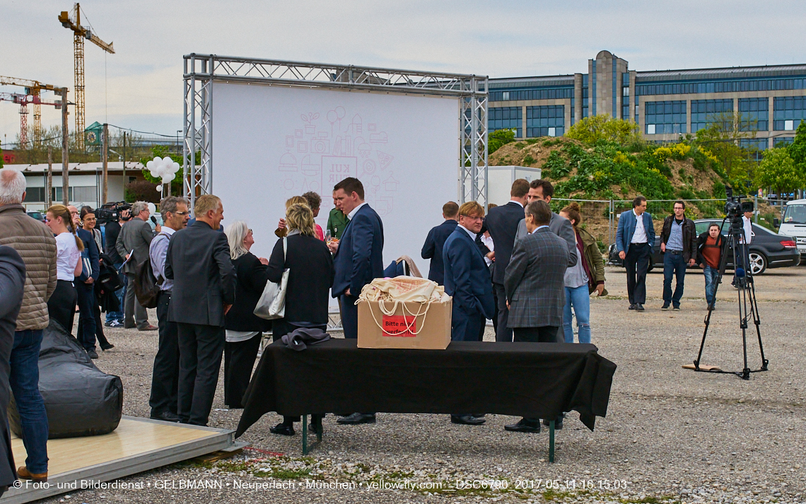 11. Mai 2017 - Grundsteinlegung für die LOGE und dem Kulturquadrat in Neuperlach